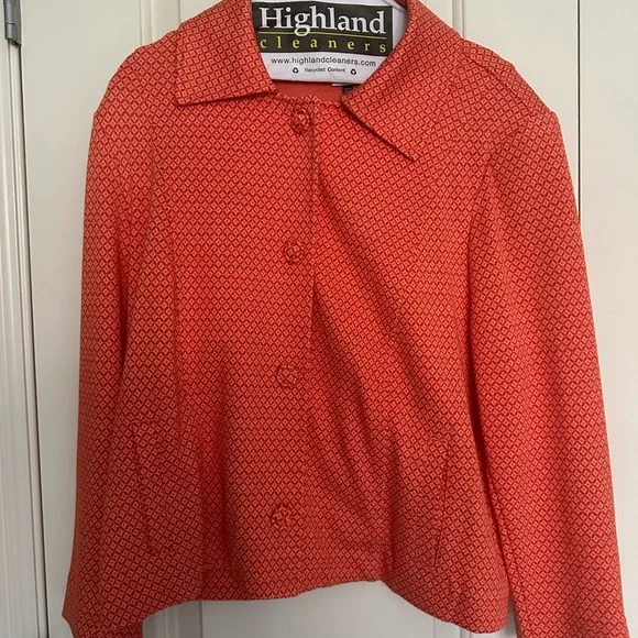 CAbi Orange Button-Down Shirt - Picture 4 of 6